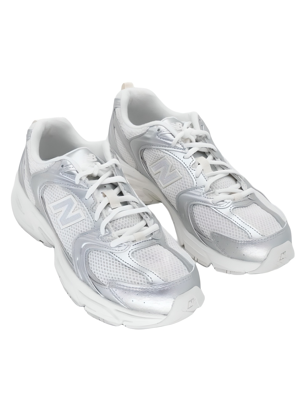 New Balance 530 Grey Silver White Running Sneakers Size 8M